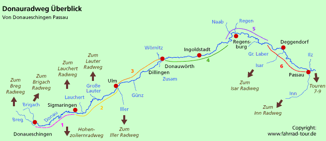 Donauradweg Karte Kostenlos | Karte