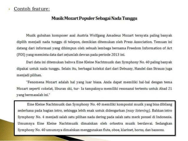 Contoh Berita Feature