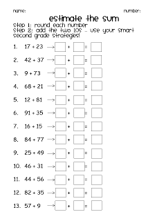 Front End Estimation Addition And Subtraction Worksheets - Carol Jone's