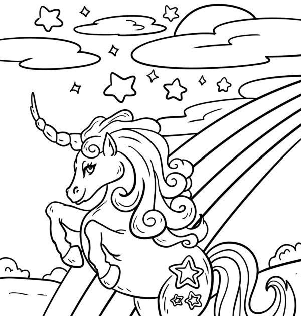 Malvorlage einhorn horn Idea
