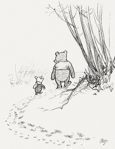He Went on Tracking, and Piglet ... Ran After Him.