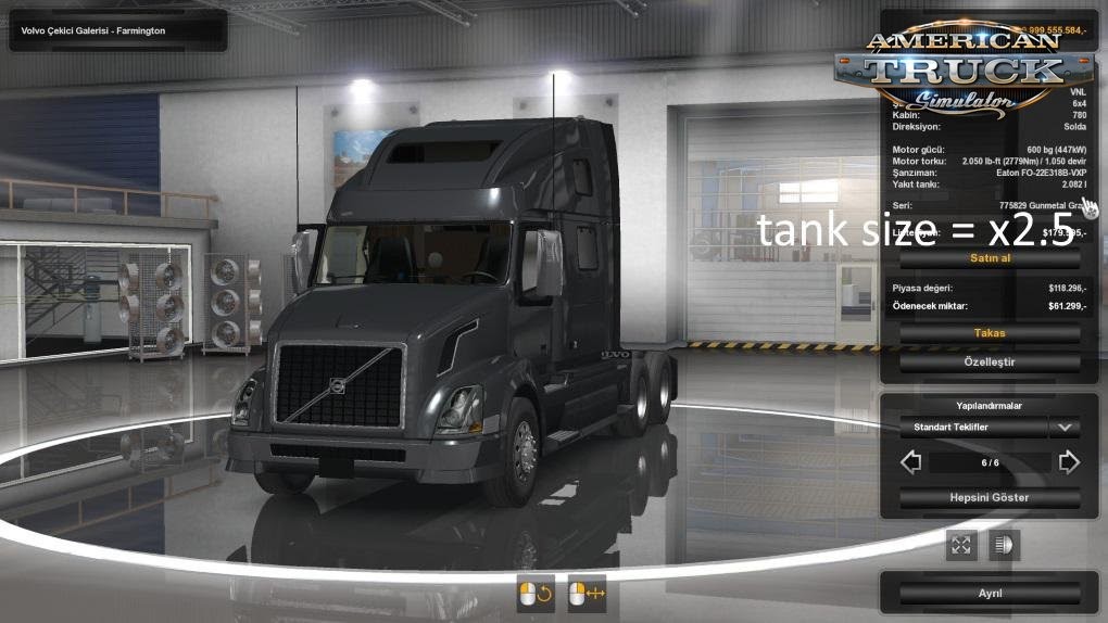 American Truck Simulator Map Size