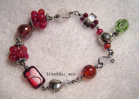 Wire wrapped Bracelet Wire wrapped Mattee Rainbow "E" Beads Bracelet