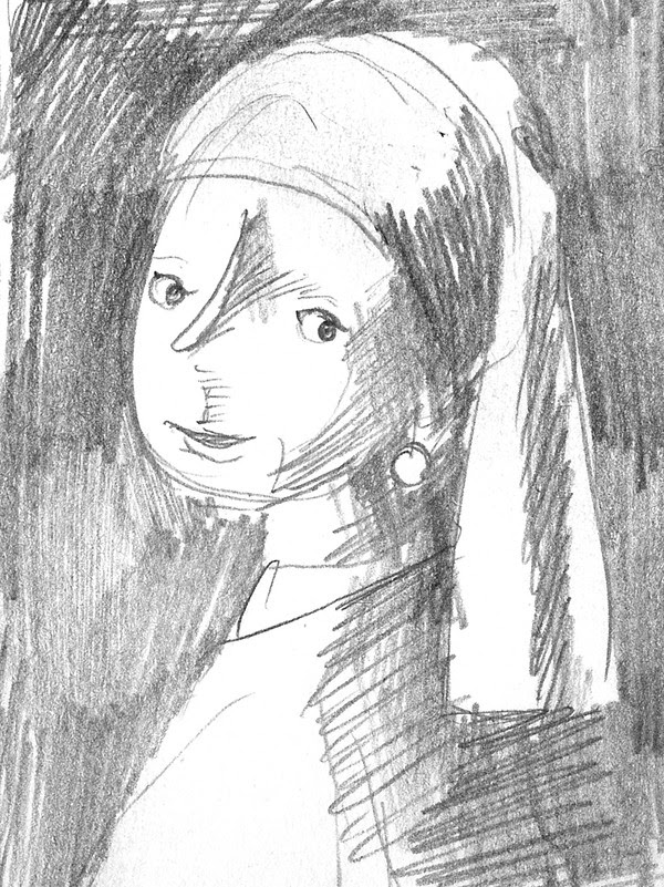 Ten Paces: mastercopy (Girl with the pearl earring by Vermeer)