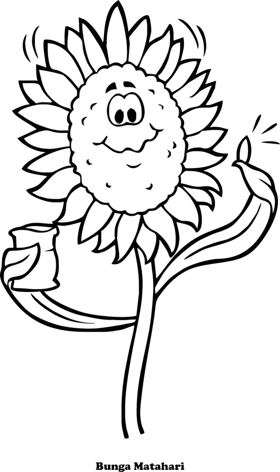 Kartun Bunga Matahari Clipart Best