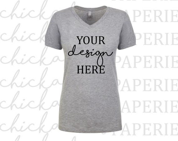 Download Womens Heather Gray T-Shirt Mock Up Mockup Next Level | Free Mockups Mockups Design Easy To Download