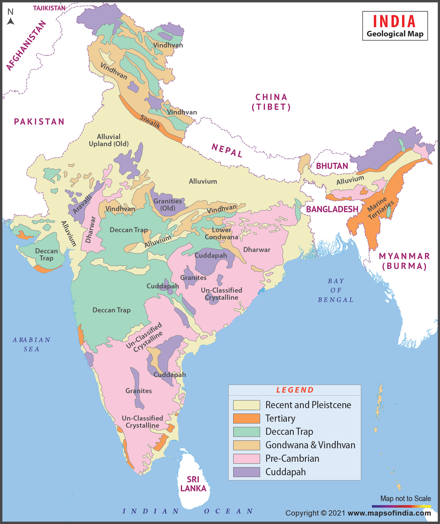 A Simplified Geological Map Of India Showing Location - vrogue.co