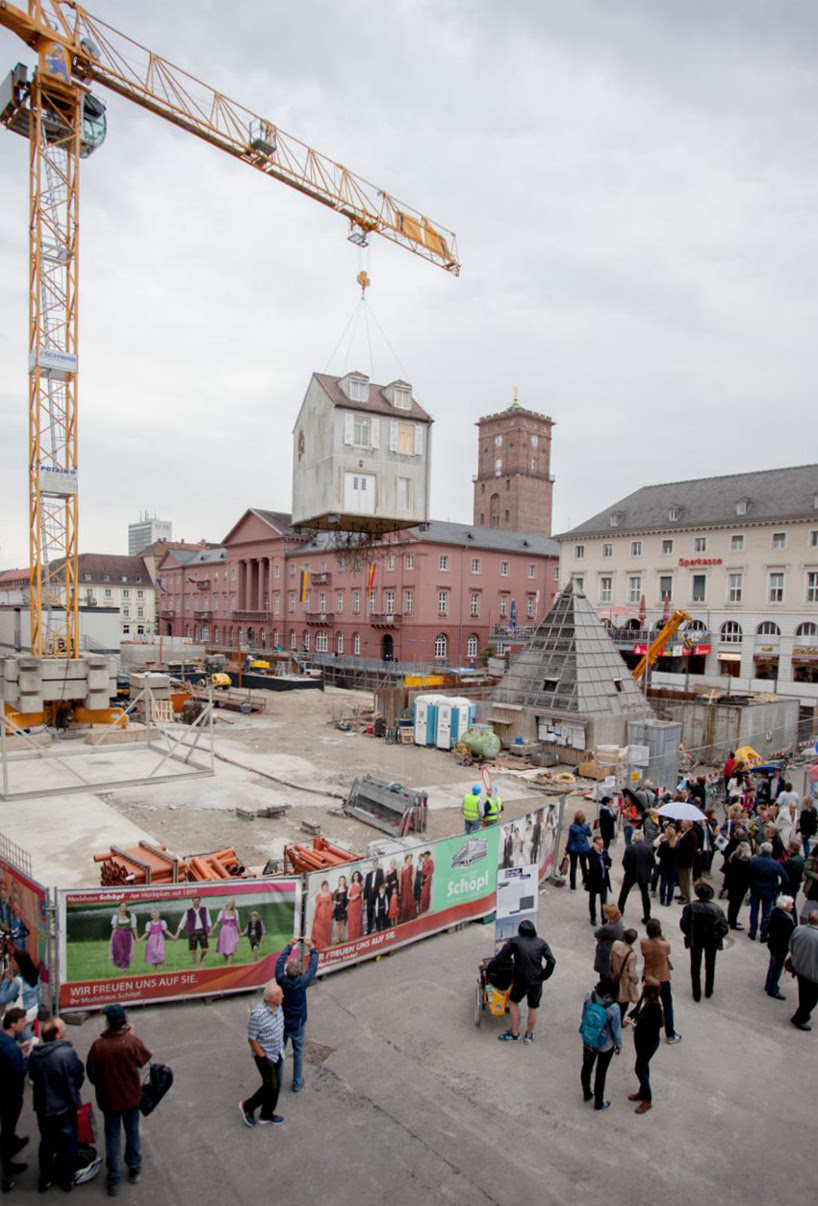 leandro erlich pulled by the roots karlsruhe designboom