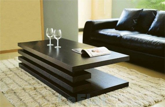 Coffee Table Modern Black Sahara