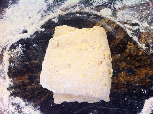Dough Folded in Thirds Again