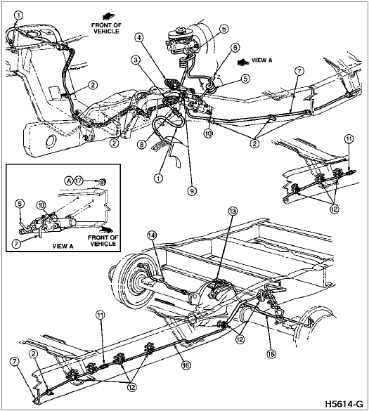 1998 Ford Ranger Brake Line Diagram