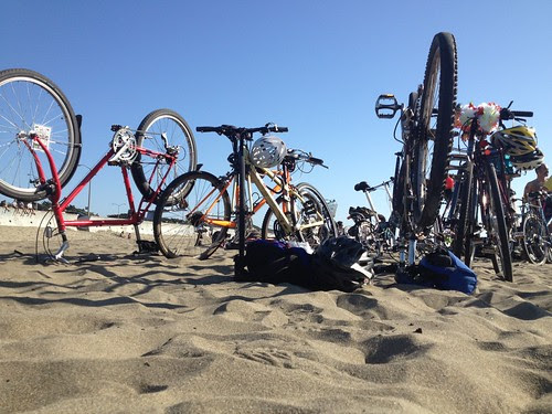 bikes in the sand