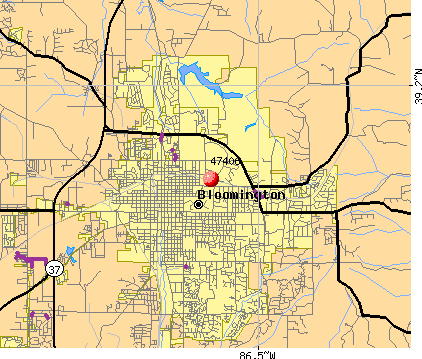 Bloomington Zip Code Map | Zip Code Map