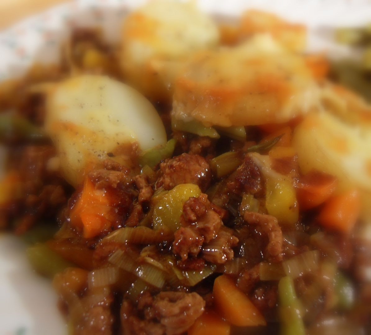 Cottage Pie with Potato Cobbles Cottage Pie with Potato Cobbles