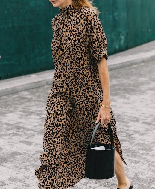 Le Fashion: Try the Animal Print Dress Street Style Trend