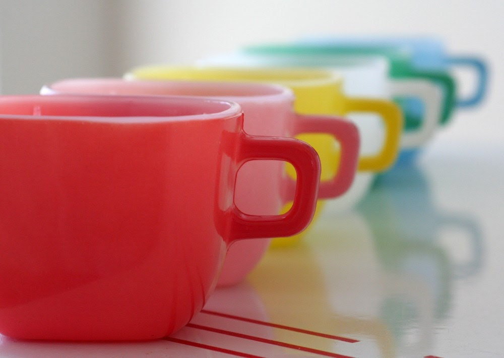 Red Glasbake Mug