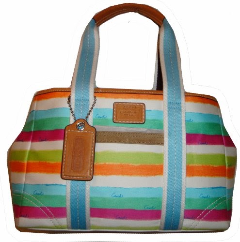 COACH Hamptons Water Multicolor Handbag 10067 - Coach Handbags