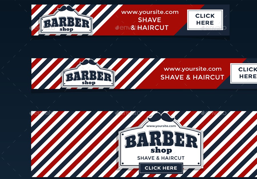  Barbershop  Banner Designs desain  spanduk  kreatif