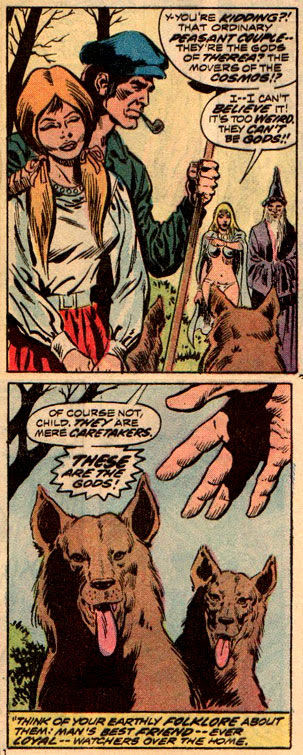 'Bless you, my children. Also, snausages!' Man-Thing #1