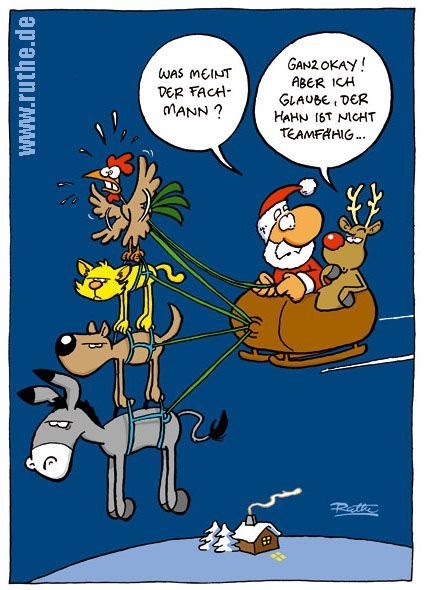 Lustige Silvester Cartoons