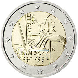 Face comemorativa da moeda de €2 Face comemorativa da moeda de €2