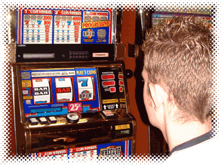 Ash on a Wheel of Fortune Slot Machine