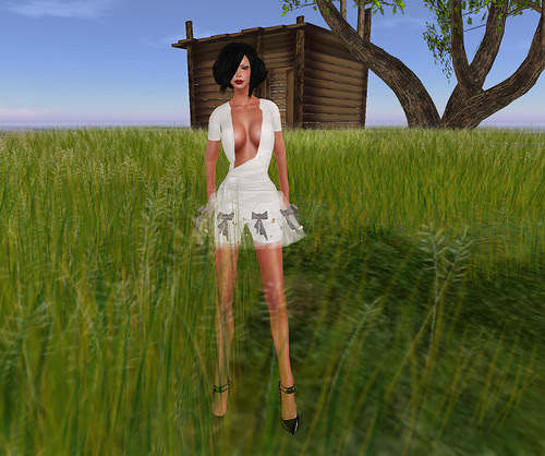 white dress