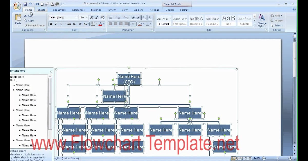 How To Make A Chain Of Command Chart In Word - Chart Walls