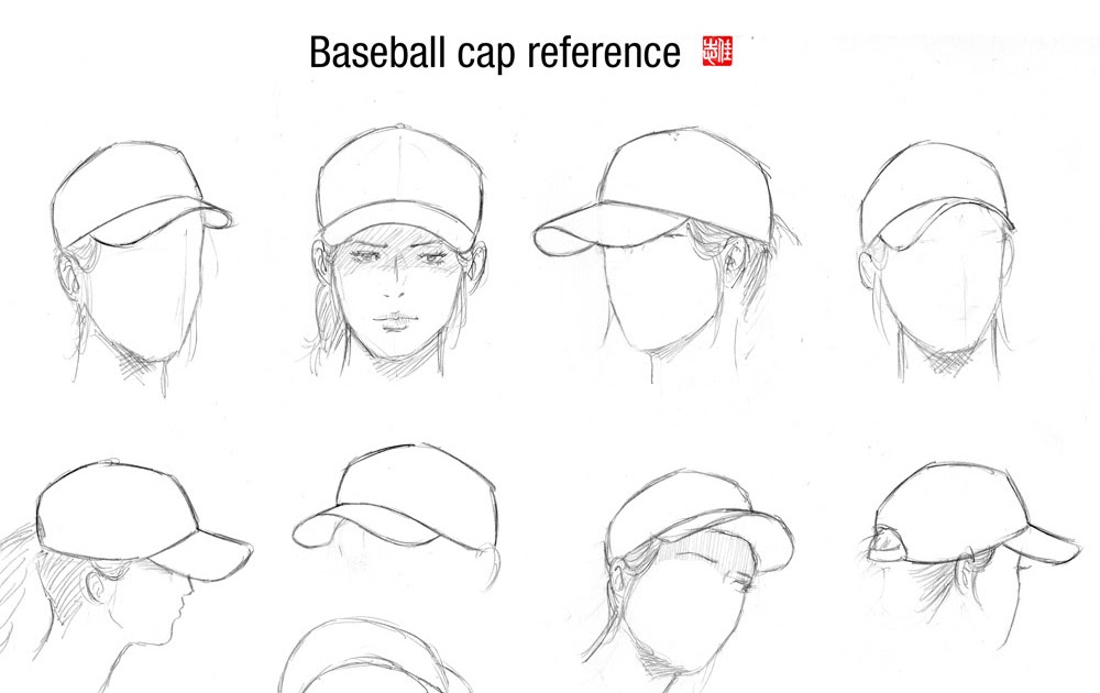 El Arte de Lovely-Lina: Ayuda para dibujar gorras