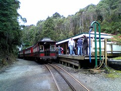 Train at station on ABT Railway