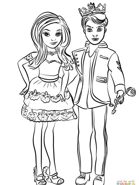 Free Printable Coloring Pages Disney Descendants - Learn to Color