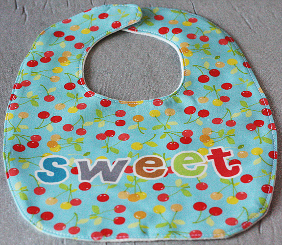 finished bib