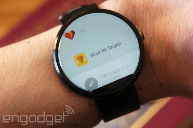 Wear for Swarm on a Moto 360