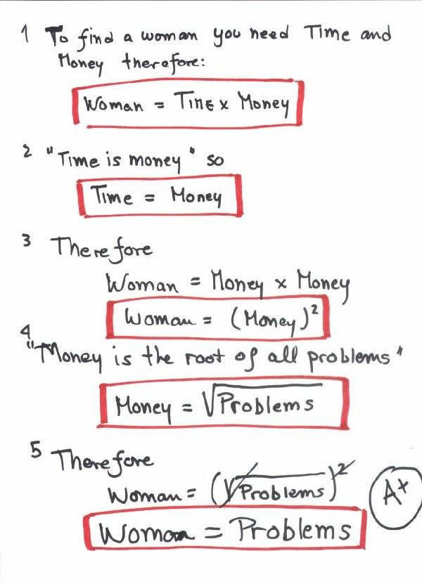 Women As Explained by Engineers Part I