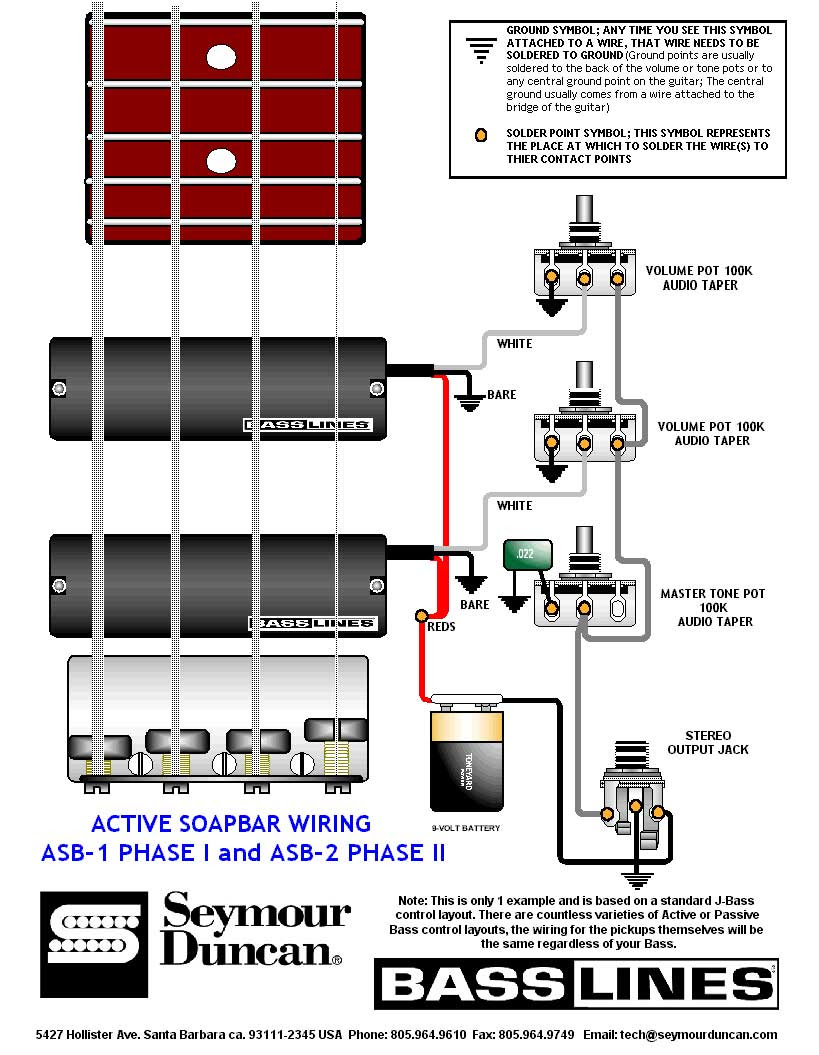 Bass Pickup Wiring - Single Coil vs. Split Coil P bass wiring. Extra