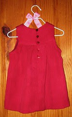 baby dress back