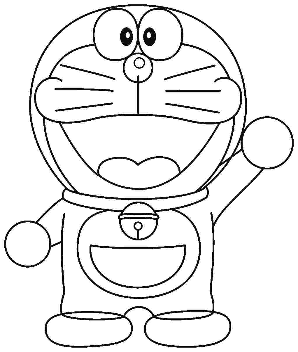 Coloring Book For Kids Doraemon - Drawing with Crayons