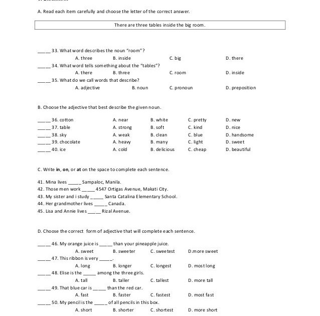 61 free download 5th grade science test worksheets worksheets grade