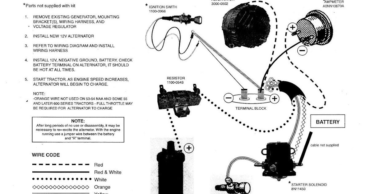 12 Volt Ford Tractor Wiring Diagram - Ford Diagram