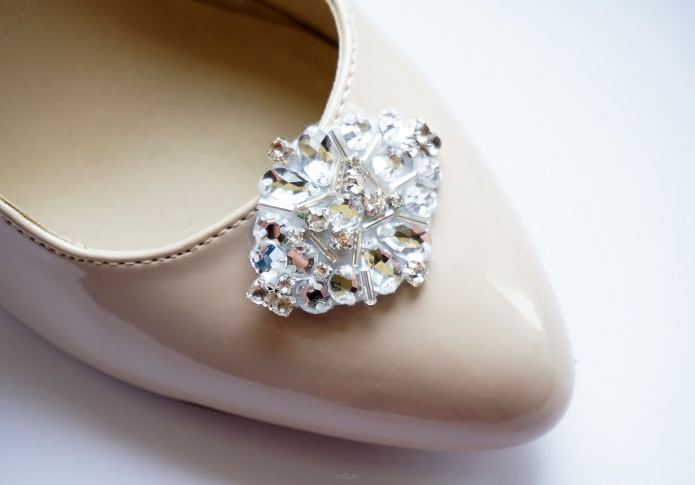 Coquet spinki do butów z kryształkami Cinderella