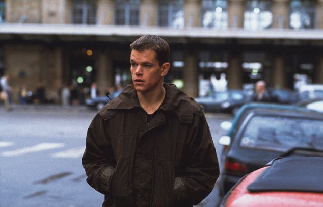 Matt Damon in The Bourne Identity. CIA officials use a network of spy cameras to track his movements, just like TrapWire devices are said to be doing with suspected terrorists