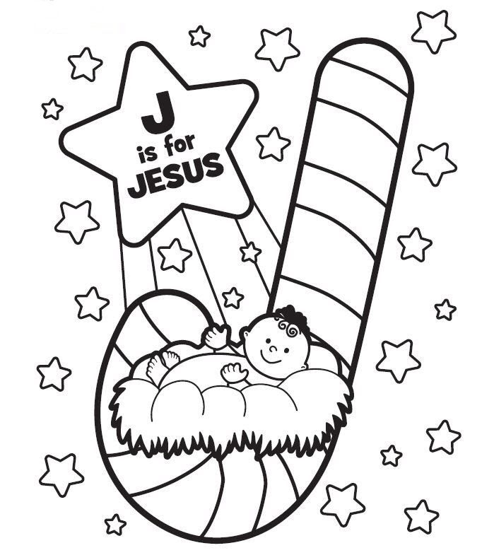 J is for Jesus Coloring Page