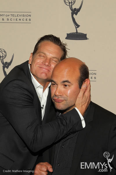no one bromances harder than these two bromance.
Brian Van Holt and Ian Gomez from Cougar Town (2009-).