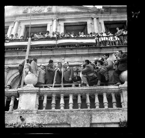 1959: Toledo recibe a Bahamontes (Fotografía Rodríguez)