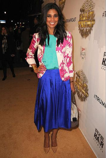 Da Fashionista.com: Color Blocking Trend: One Zara Skirt Two Ways