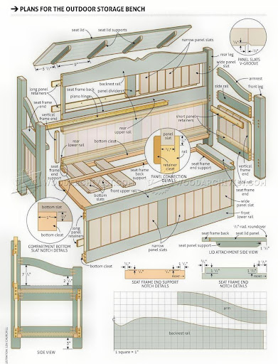 Diy Storage Bench Seat Plans / Ana White | Window Seat & Storage Bench