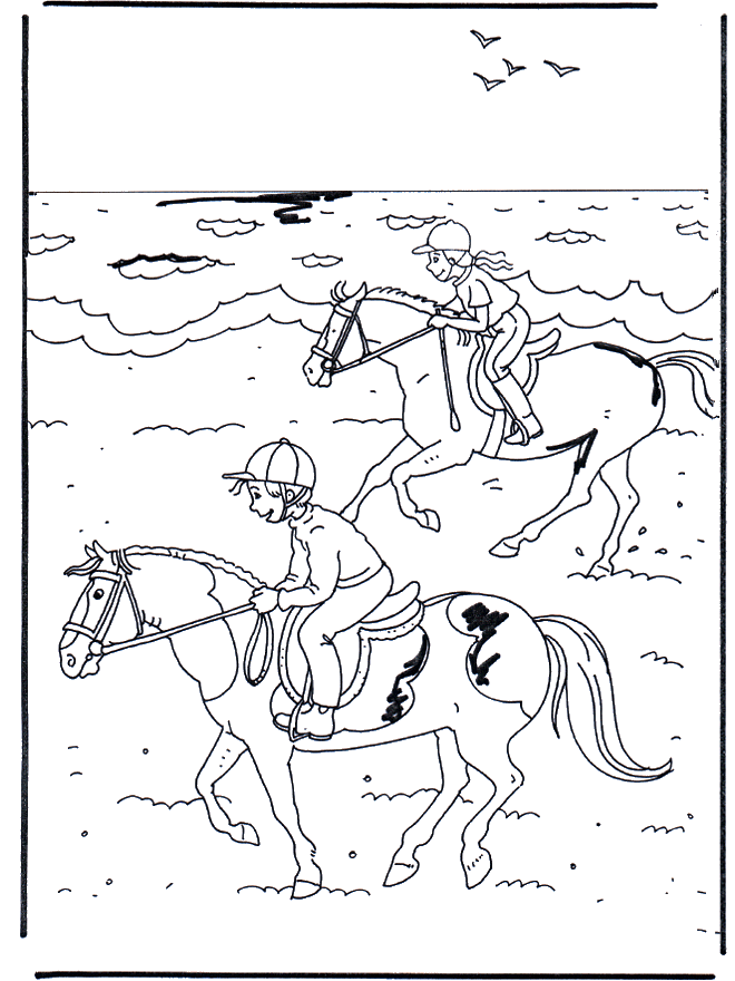 Malvorlage pferd turnier information