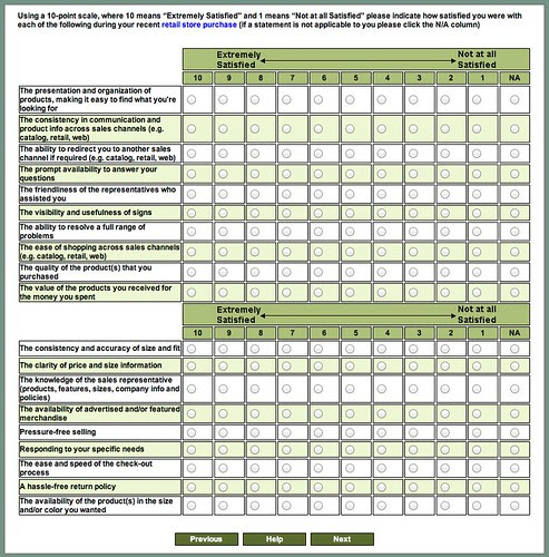 L.L. Bean Customer Satisfaction Survey by stevegarfield