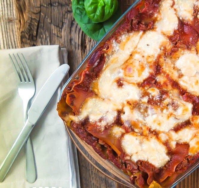 Lasagne mit Linsen und Quinoa