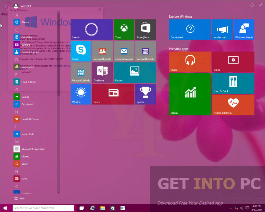 Windows 10 Enterprise Build 10586 ISO Free Download - Operating Systems
